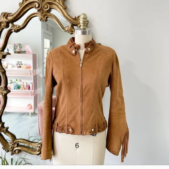 Cache • Genuine Suede Cropped Western Jacket • 4 - Picture 4 of 10